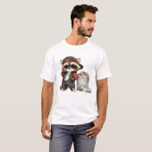 Cool Wasbeer Chilling K-Pop T-shirt (Voorkant volledig)