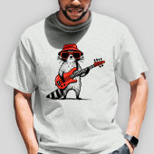 Cool Wasbeer die Rode Basgitaar Speelt T-shirt