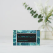 Cool Water Background Visitekaartje 2 (Staand voorkant)