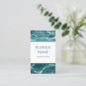 Cool Water Background Visitekaartje 3 (Staand voorkant)
