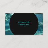 Cool Water Background Visitekaartje 6 (Achterkant)