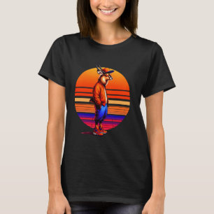 Cool Waterbuck Moderne Stedelijke Stijl Zonsonderg T-shirt
