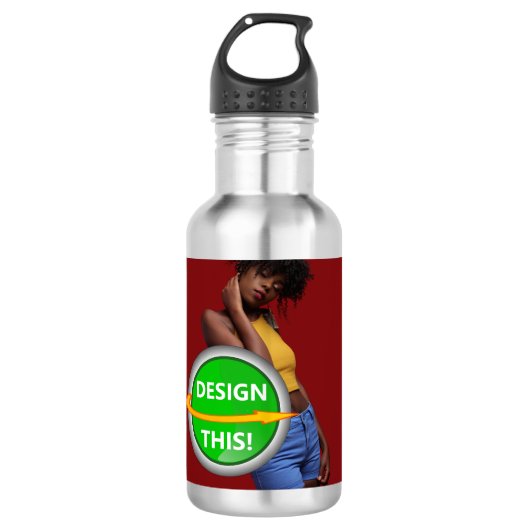 COOL! Waterfles (18 oz) Roestvrij staal -Custom (Voorkant)