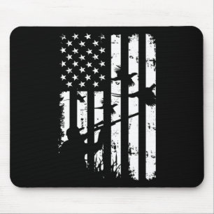 Cool Waterfowl Amerikaanse USA Flag Fazant Muismat