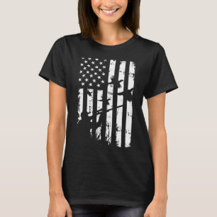 Cool Waterfowl Amerikaanse USA Flag Fazant T-shirt