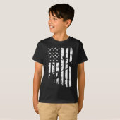 Cool Waterhowl American USA Flag Pheasant T-shirt (Voorkant volledig)