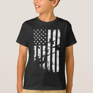 Cool Waterhowl American USA Flag Pheasant T-shirt