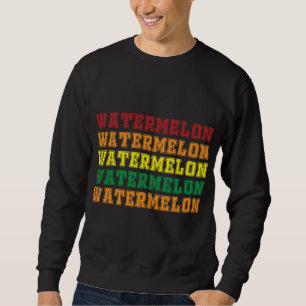 Cool Watermeloen Lettering Design Zomer Watermeloe Trui