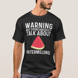 Cool Watermeloen voor mannen Rode Meloenen Vruchte T-shirt