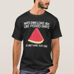 Cool Watermeloen voor mannen Rode Meloenen Vruchte T-shirt