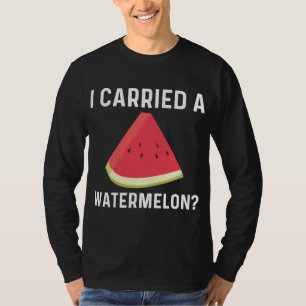 Cool Watermeloen voor mannen Rode Meloenen Vruchte T-shirt