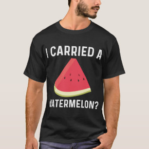 Cool Watermeloen voor mannen Rode Meloenen Vruchte T-shirt