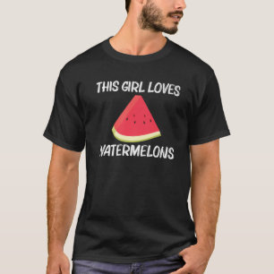 Cool Watermeloen voor meisjes Kinder rode meloen T-shirt
