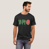 Cool Watermelon Bro Funny Retro Vacation Summer fo T-shirt (Voorkant volledig)