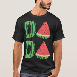 Cool Watermelon Dada Funny Dad Family Vacation Sum T-shirt