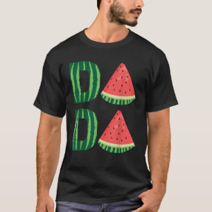 Cool Watermelon Dada Funny Dad Family Vacation Sum T-shirt