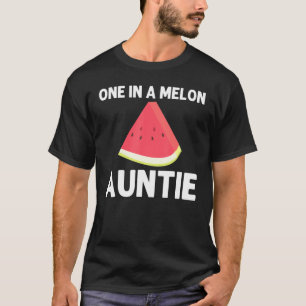 Cool Watermelon For Aunt Women Red Melon Fruit Bev T-shirt