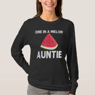Cool Watermelon For Aunt Women Red Melon Fruit Bev T-shirt