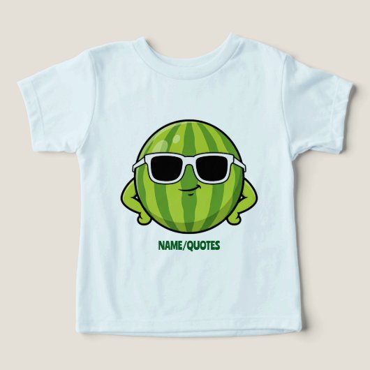 Cool Watermelon Sunglasses Cartoon Graphic (Design voorkant)