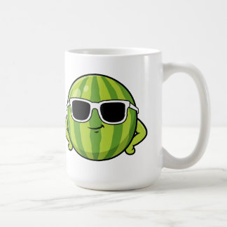 Cool Watermelon Sunglasses Cartoon Graphic Koffiemok