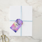 Cool Waterverf Design - Surreal Clouds Dank u Cadeaulabel (Met Touw)