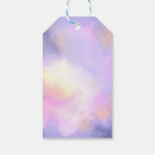 Cool Waterverf Design - Surreal Clouds Dank u Cadeaulabel (Achterkant)