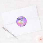 Cool Waterverf Design - Surreal Clouds Dank u Ronde Sticker (Envelop)