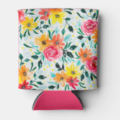 Cool Waterverf Floral Colorful Pattern Blikjeskoeler (Voorkant)