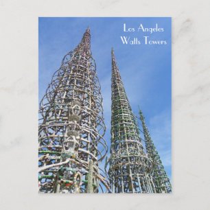 Cool Watts Towers Briefkaart! Briefkaart