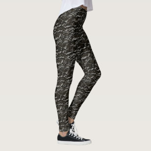 Cool Wave-patroon halloween zwart Leggings