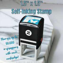 Cool We zijn op social media Volg ons! Trodat 4924 Zelfinktende Stempel