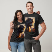 Cool Weerwolf Furry Therian Art T-shirt (Unisex)