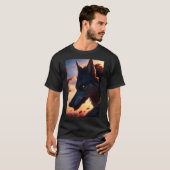 Cool Weerwolf Furry Therian Art T-shirt (Voorkant volledig)