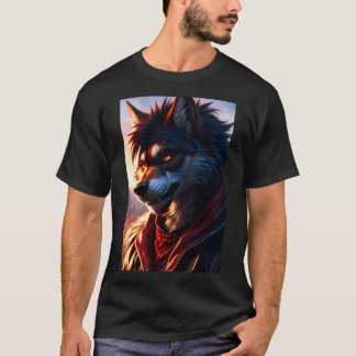 Cool Weerwolf Furry Therian Art T-shirt
