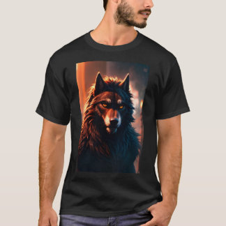 Cool Weerwolf Furry Therian Art T-shirt