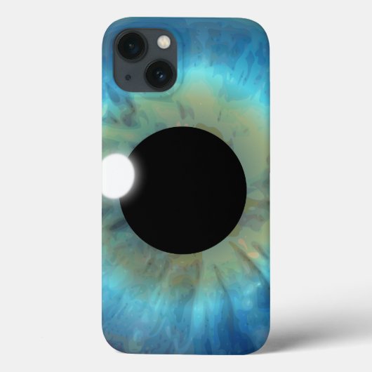 Cool Weird eyePhone Blue Eye Iris Close-up oogbal Case-Mate iPhone Case (Achterkant)