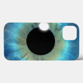 Cool Weird eyePhone Blue Eye Iris Close-up oogbal Case-Mate iPhone Case (Achterkant (horizontaal))