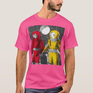 Cool weirdo astronauten retro esthetiek t-shirt