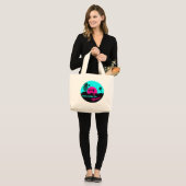 Cool Welkom bij het Miami-ontwerp Grote Tote Bag (Voorkant (model))