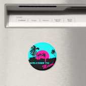 Cool Welkom bij het Miami-ontwerp Magneet (Insitu (Vaatwasser))