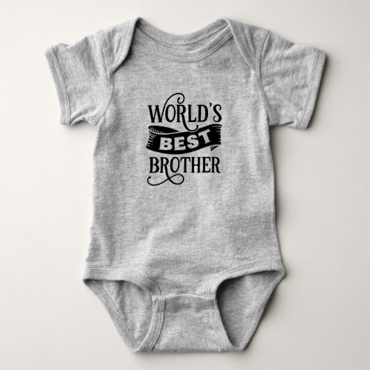 Cool wereld beste broer woordkunst  romper (Voorkant)