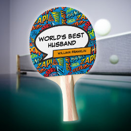 Cool Wereld Beste Echtgenoot Modern Grappig Tafeltennisbatje