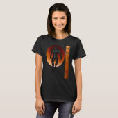 Cool Werewolf Lychan Full Moon Halloween Blood Moo T-shirt (Voorkant volledig)
