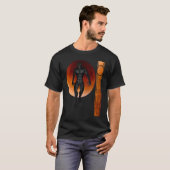 Cool Werewolf Lychan Full Moon Halloween Blood Moo T-shirt (Voorkant volledig)