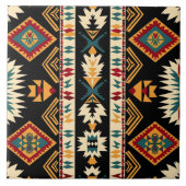 Cool Western Indiaas patroon Tegeltje (Voorkant)