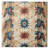 Cool Western Indiaas patroon Tegeltje (Voorkant)