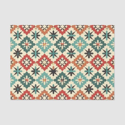 Cool Western lovers patroon Tissuepapier (Voorkant)