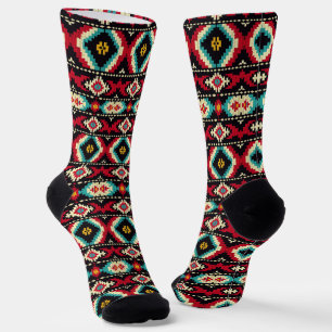 Cool Westerne faux knit Aztec Sokken