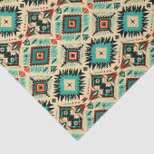 Cool Westerne liefhebbers patroon Tissue Paper Tissuepapier (Detail)