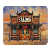 Cool Westerne Saloon mancave bar Snijplank (Voorkant)